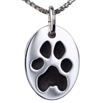 Paw Print Oval